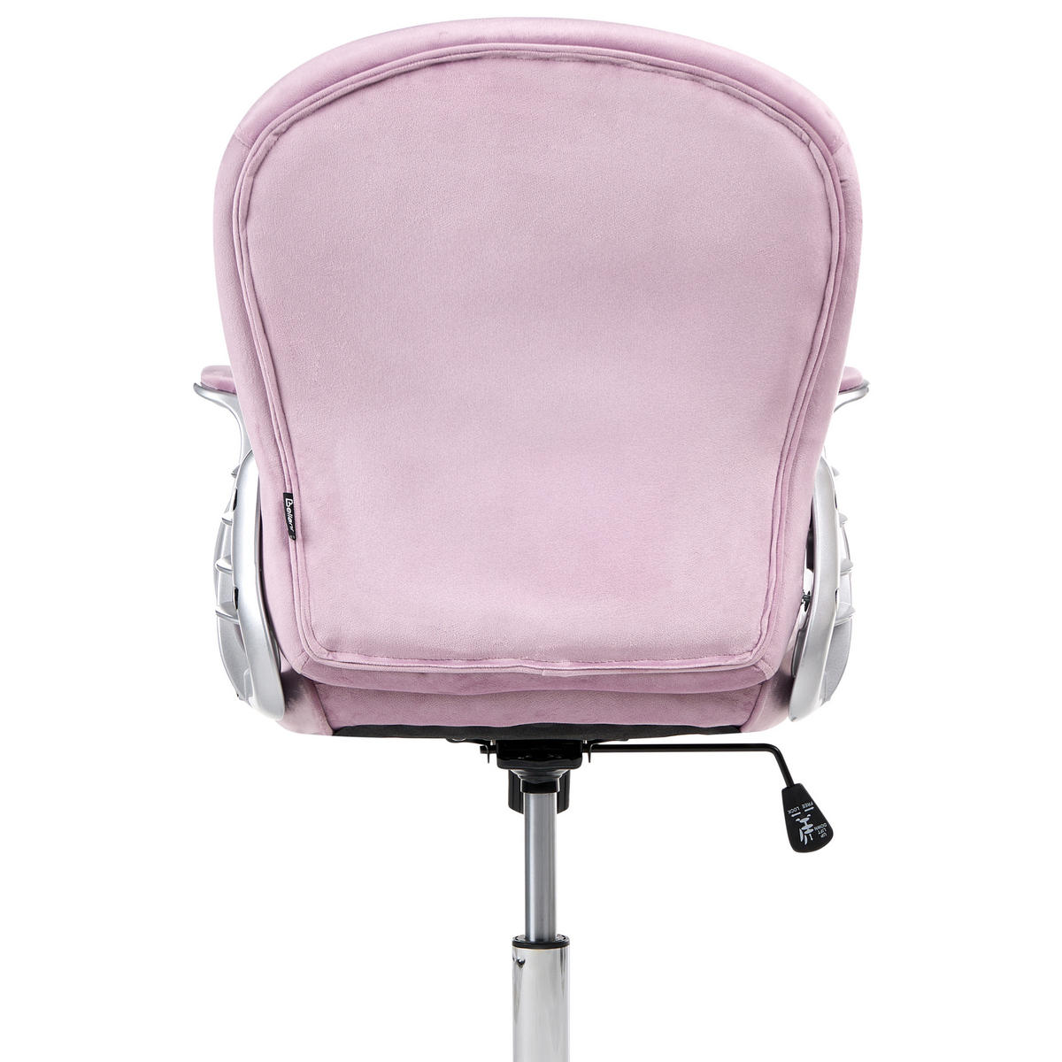 SCHREIBTISCHSTUHL Samtstoff Hellviolett Princess - Violett, Textil (58/93/58cm) - Beliani