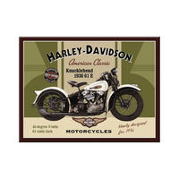 MAGNET 6/8 cm Harley-Davidson Knucklehead - Multicolor, Metall (8/6/0.1cm) - Nostalgic-Art