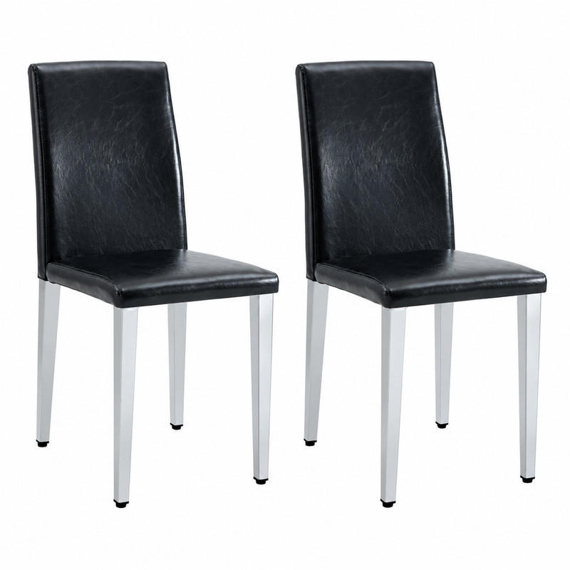Meubliv Esszimmerstühle Schwarz 47x90x41.1 cm