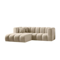 ECKSOFA L-from, Sofa Grand modular stoff Salvador Beige Links - Beige, Holz (179/227cm) - Kaiser Möbel