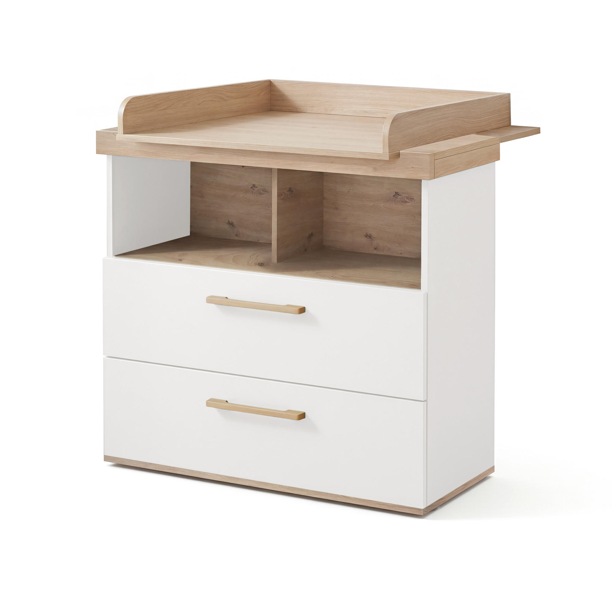 WICKELKOMMODE Jimmy Weiß - Weiß, Holzwerkstoff (110/103/78cm) - Roba