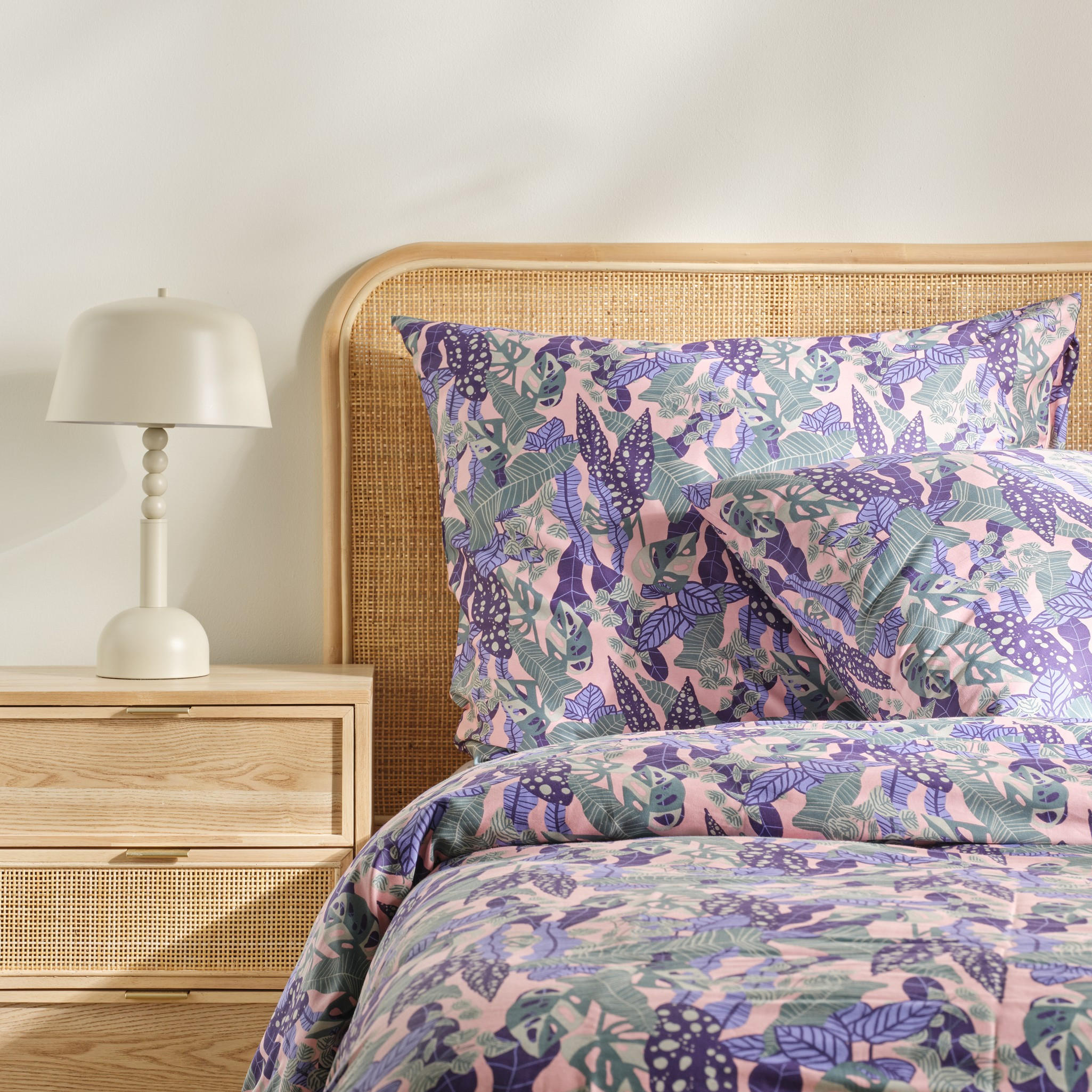 BETTWÄSCHE Hazel - Violett, Textil (200/220cm) - home&you