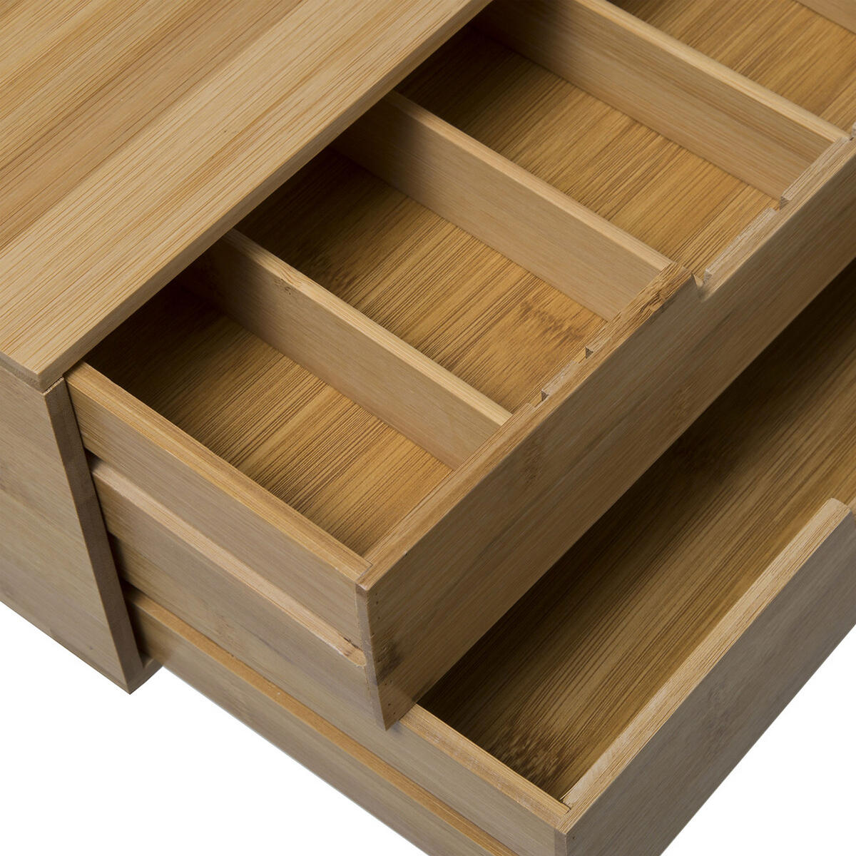 KAFFEEKAPSEL-REGAL mit 2 Schubladen, Bambus, MDF, 34 x 31 cm - Schwarz, Holz - 5five Simply Smart