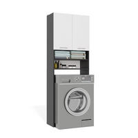 WASCHMASCHINENUMBAUSCHRANK C1 Anthrazit, Weiß 64/180/30 - Anthrazit/Weiß, Holzwerkstoff (64/180/30cm) - RAUMHIRSCH FURNITURE