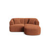 MODULARES-ECKSOFA rechts Campi aus Cord terrakotta 3 Sitzplätze - Terracotta, Textil (156/180cm) - Cosmopolitan Design