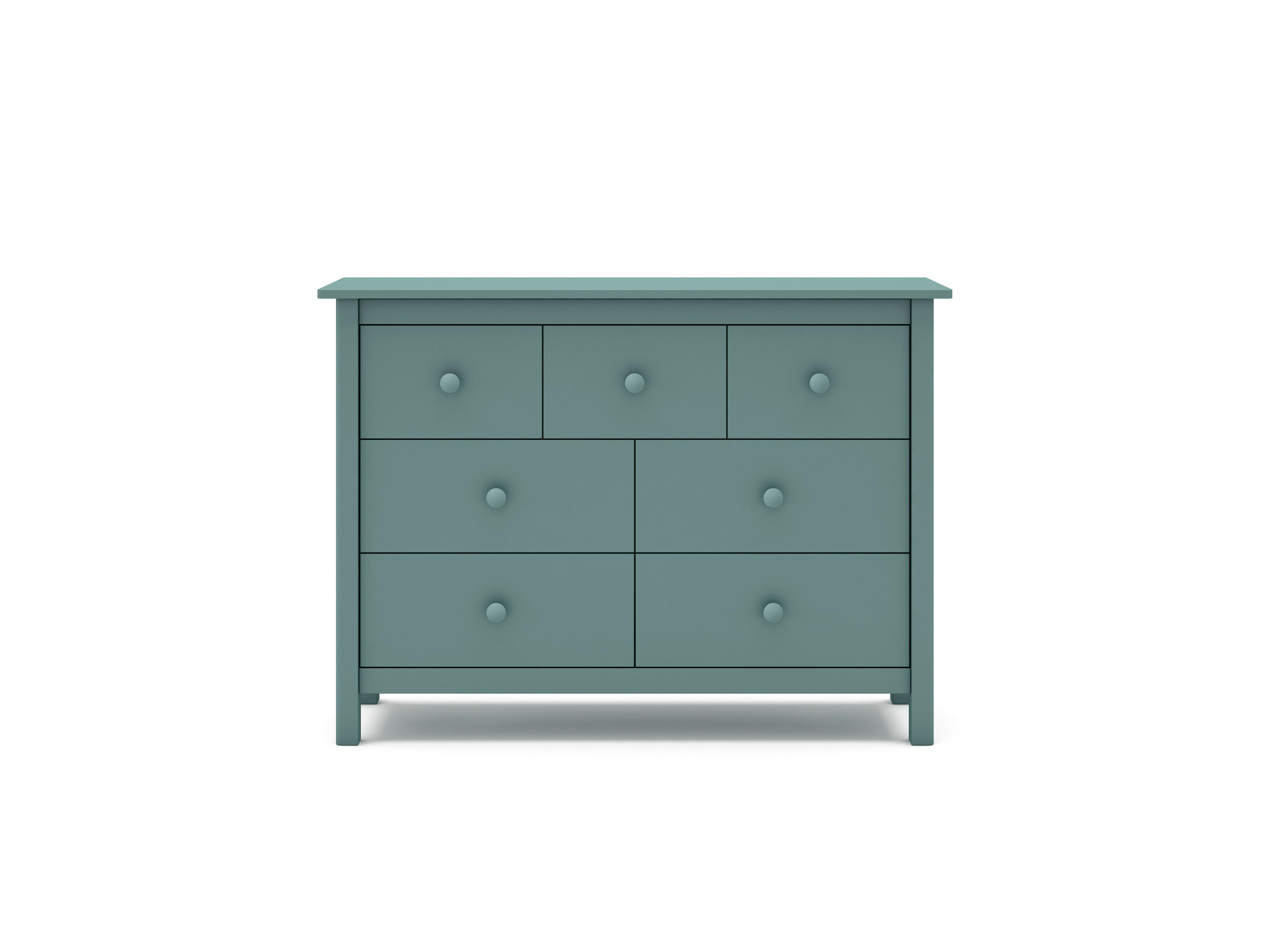 KOMMODE Max Grün 110/40/80 cm - Grün, Holz (40/80/110cm) - Calicosy