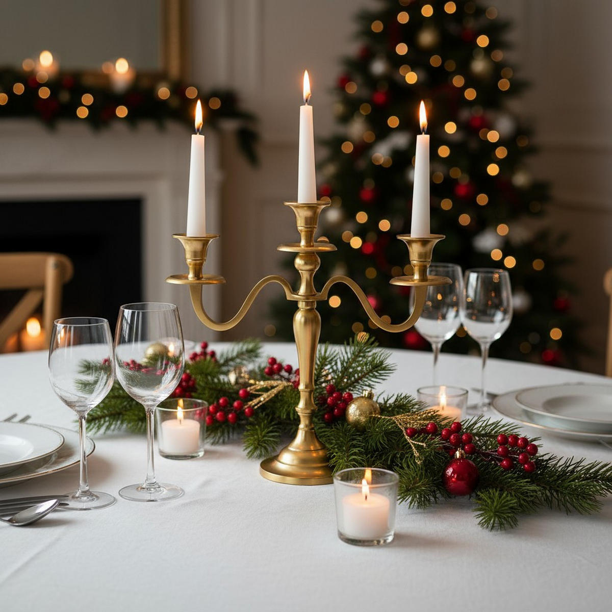 KERZENLEUCHTER Gold 30 cm - Goldfarben, Metall (10/30/29cm) - Home Styling Collection