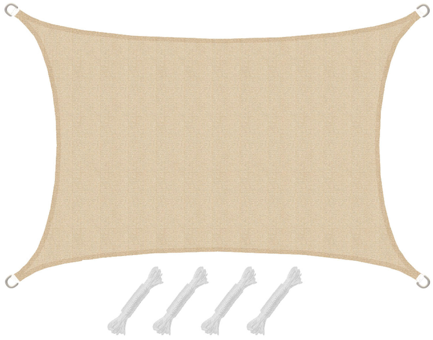 SONNENSEGEL Luftdurchlässig 300/200 cm Beige - Beige, Kunststoff (200/300cm) - Amanka
