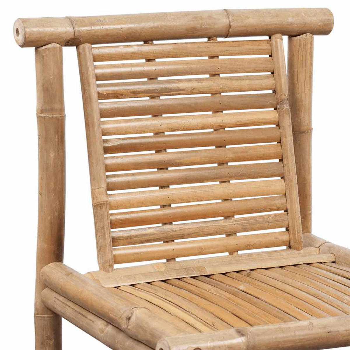 BARHOCKER 2er set Bambus - Braun, Naturmaterialen (53/102/45cm) - vidaXL