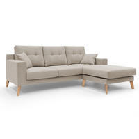 ECKSOFA Danish - Beige, Textil (237/91cm) - Divani.store