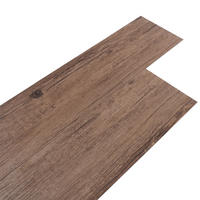 VINYLBODEN 5m²/36-TLG. selbstklebend PVC - Dunkelbraun, Kunststoff (0.2/91.5/15.2cm) - Livingandhome