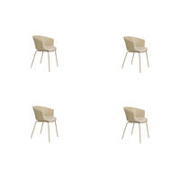 ESSZIMMERSTUHL Jessica - Beige - 54.5/59/80.5 cm - 4er-Set - Beige, Kunststoff (59/80.5/54.5cm)