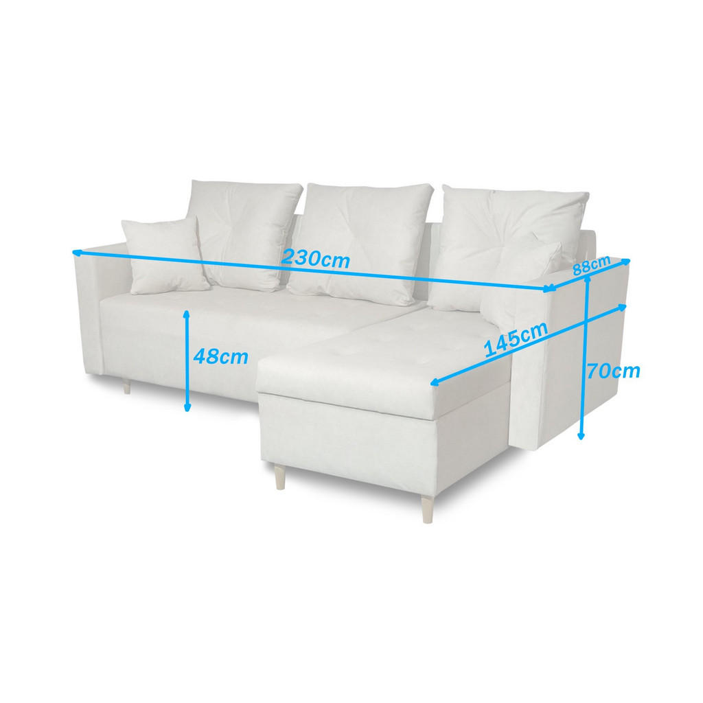Thumbnail - Marpur Ecksofa, Blau, Textil, 3-Sitzer, 230x145 cm, Wohnzimmer, Sofas & Couches, Wohnlandschaften, Ecksofas