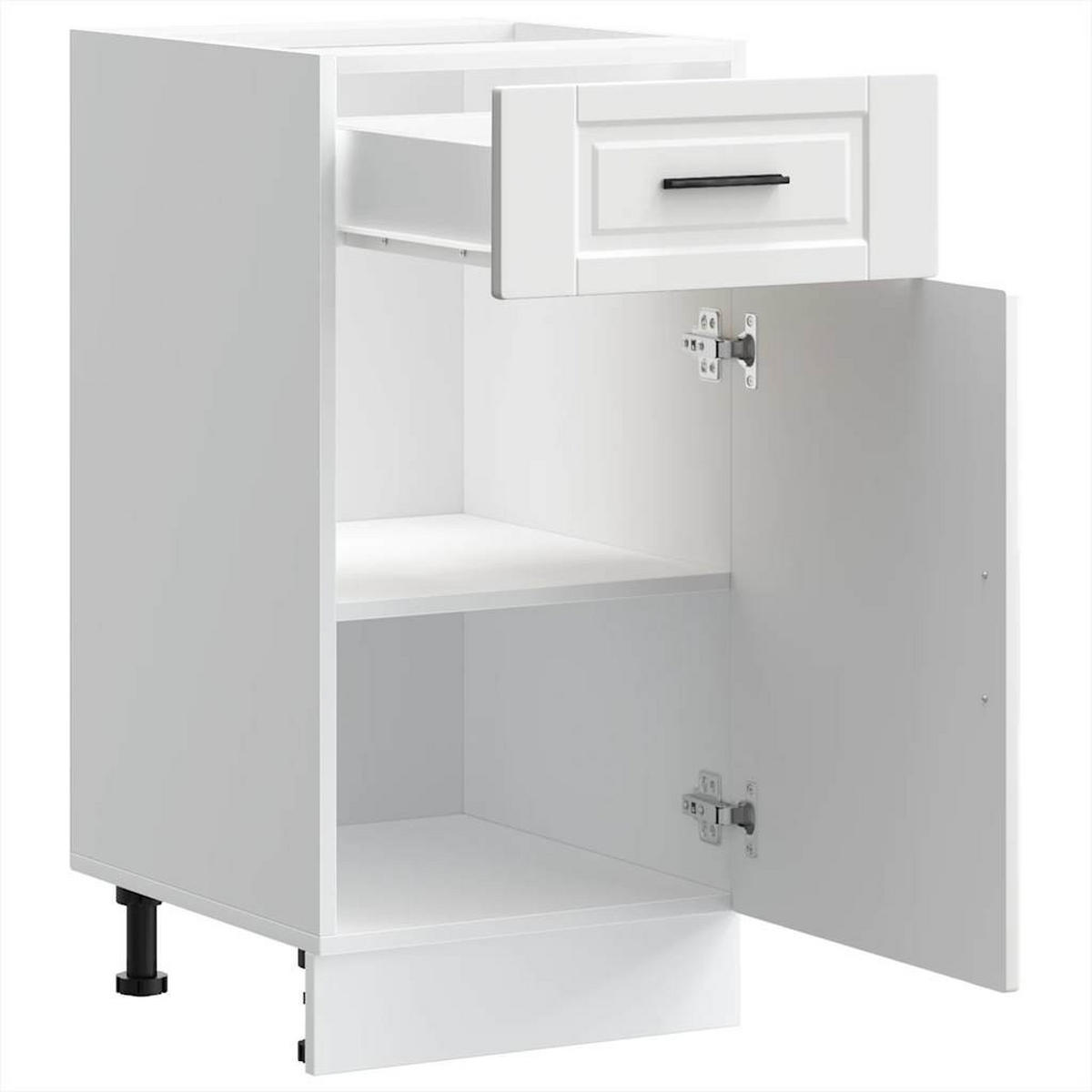 KÜCHENUNTERSCHRANK Porto Weiss Holzwerkstoff - Weiß, Holzwerkstoff (46/81.5/40cm) - vidaXL