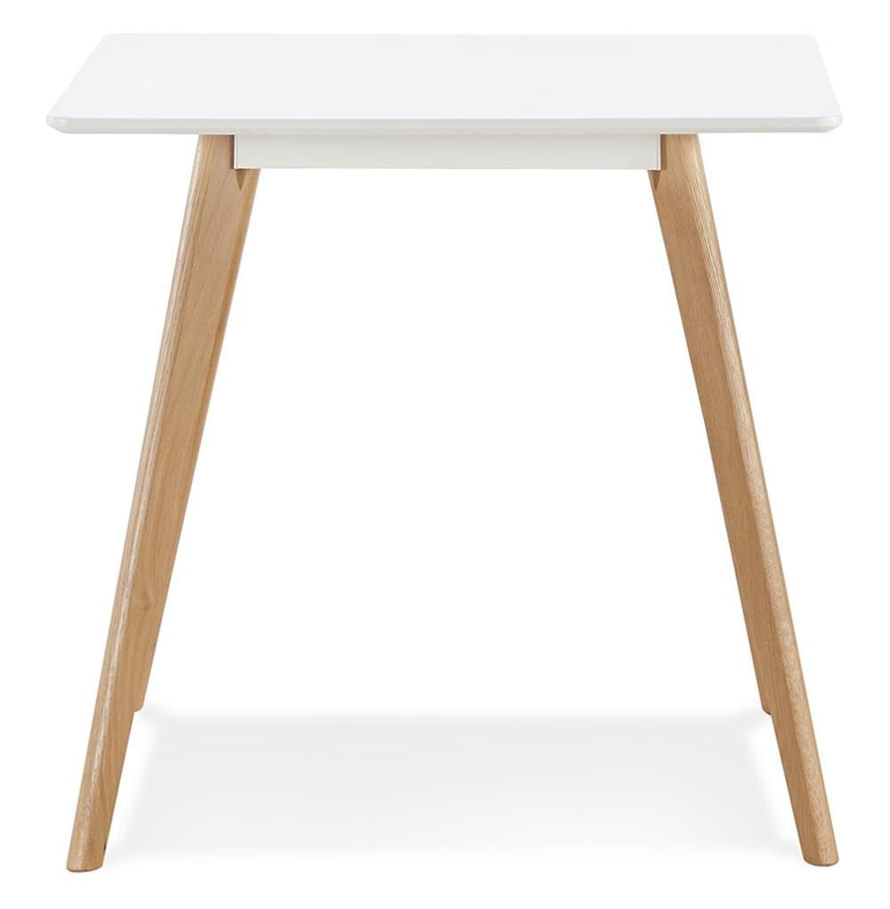 Thumbnail - Kadima Design Esstisch, Weiß, Holz, Echtholz,Eiche, Quadratisch,Quadratisch, Stativgestell, 80x75x80 cm, Esszimmer, Tisc...