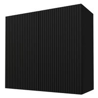 KÜCHENHÄNGESCHRANK Lamello W3/80 Schwarz Matt / Schwarz 80 / 32,5 / 72cm - Dunkelgrau/Schwarz, Holz/Holzwerkstoff (60/72/32.5cm) - Feldmann-Wohnen