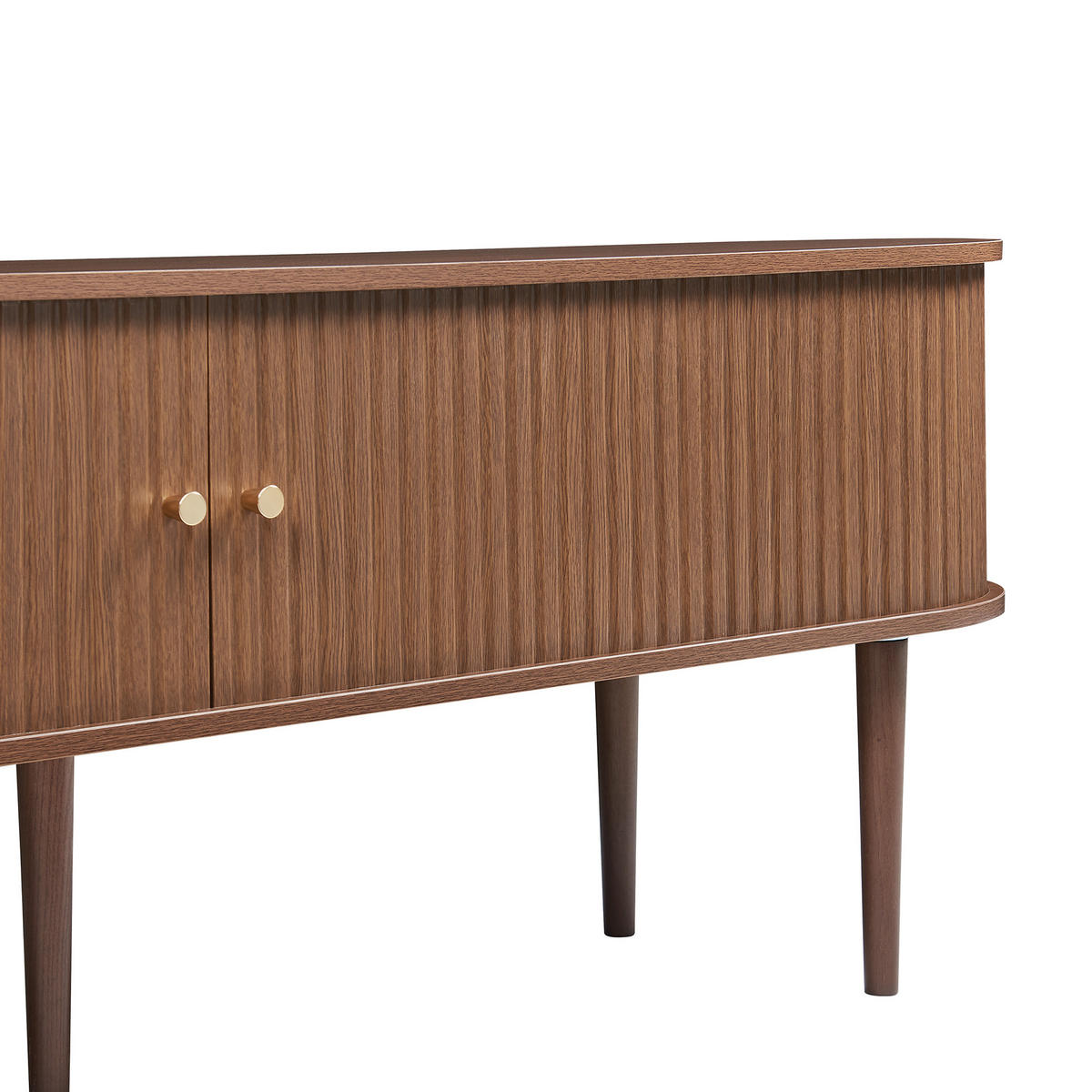 TV-ELEMENT Mapia - Walnussfarben, Holzwerkstoff (166/55/40cm) - [en.casa]