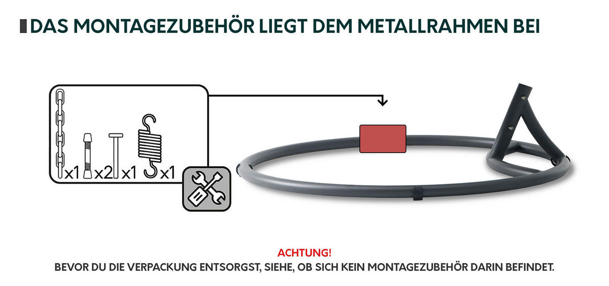 HÄNGESESSEL Nora - Beige, Metall (104/197/69cm) - MIRJAN24