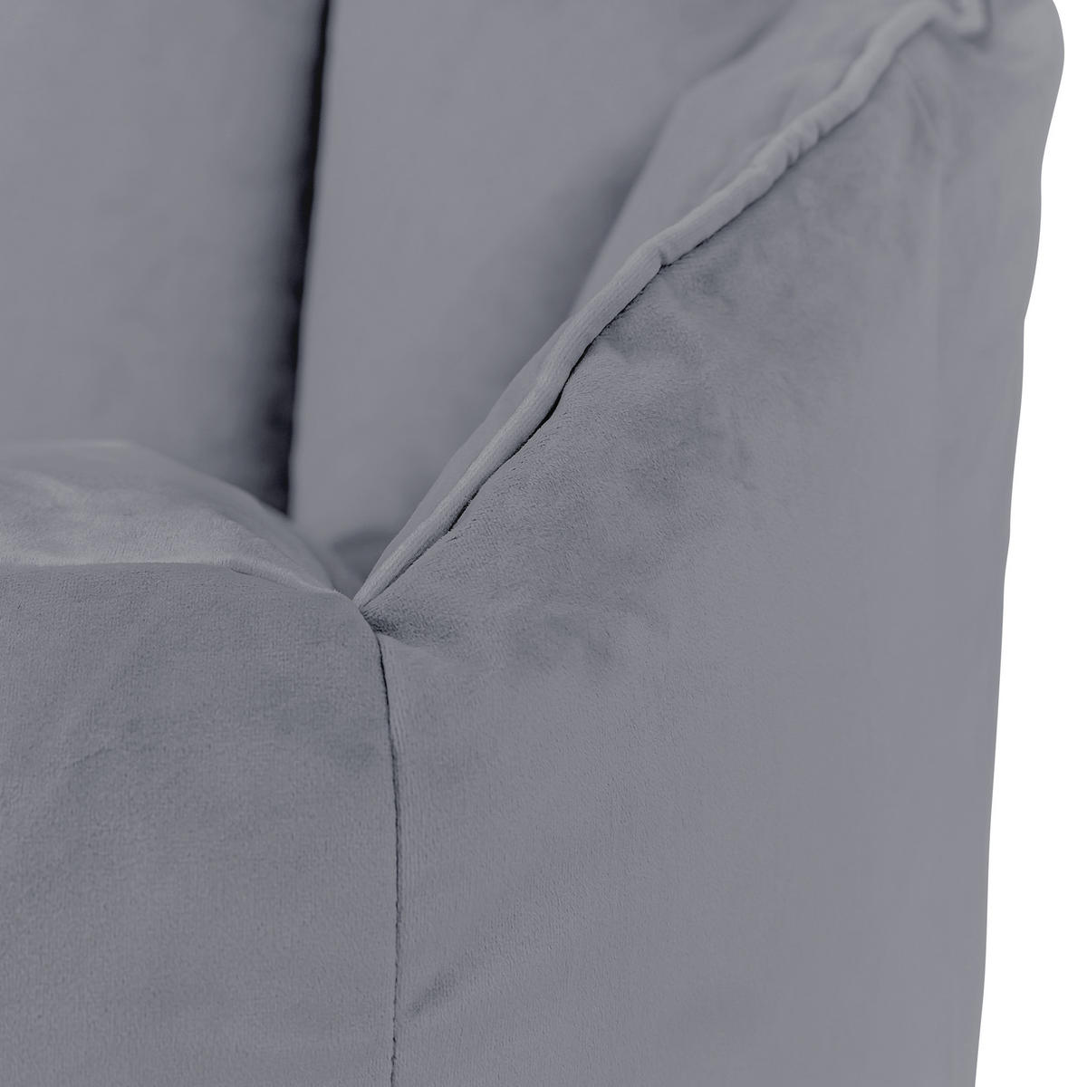 SITZSACK-SESSEL Sirena - Grau, Textil (77/64/74cm) - icon