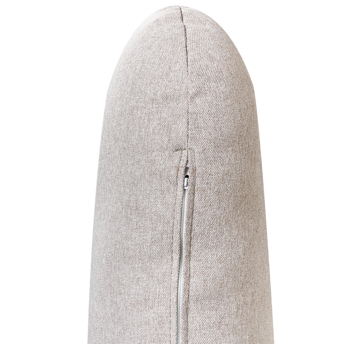 ROHOVÁ POHOVKA 3-místná Látka Světle šedá levostranná Simos - světle šedá, textil (264/82cm) - Beliani