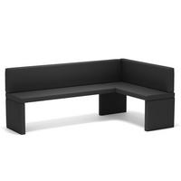 ECKBANK rechts OWEN Kunstleder, 128/168 cm Anthrazit - Anthrazit, Holz/Kunststoff (128/168cm) - Idohome