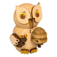 DEKOFIGUR Holzfigur Minieule Imker 7cm - Multicolor, Holz (5/7/5cm)