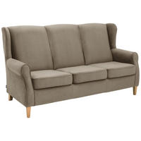 SOFA 3-Sitzer Karlen Flachgewebe hellbraun - Hellbraun, Kunststoff (193/103/86cm) - 58aufmkessel
