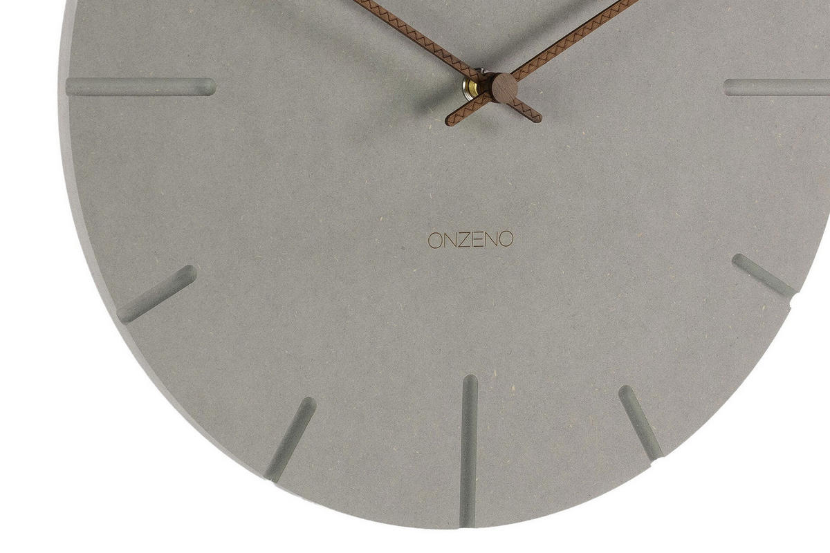 WANDUHR Design Grau 29/29 cm - Braun/Grau, Holzwerkstoff (29/29/0.9cm) - ONZENO