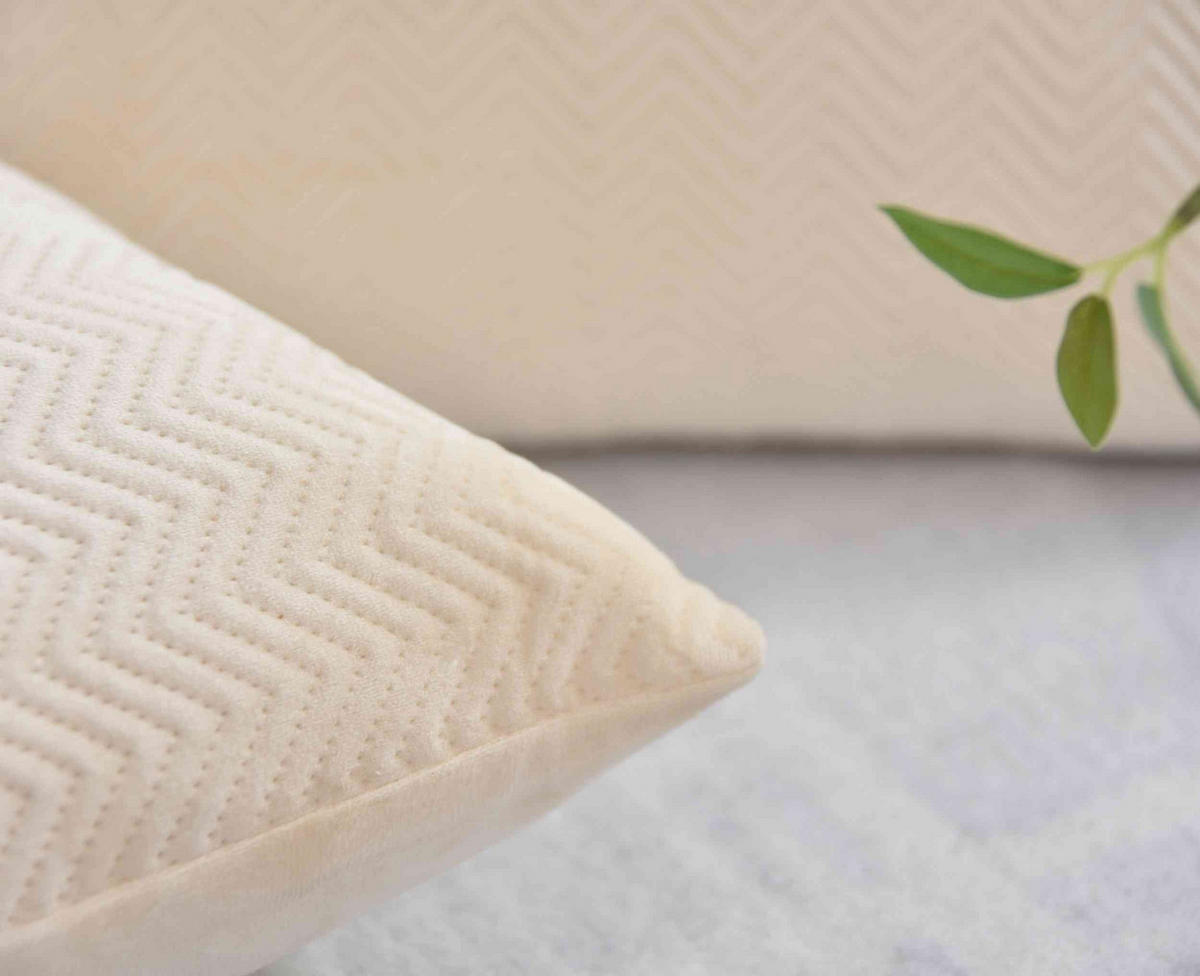 DEKOKISSEN Greta 45x45 cm Creme - Creme, Textil (45/45cm)