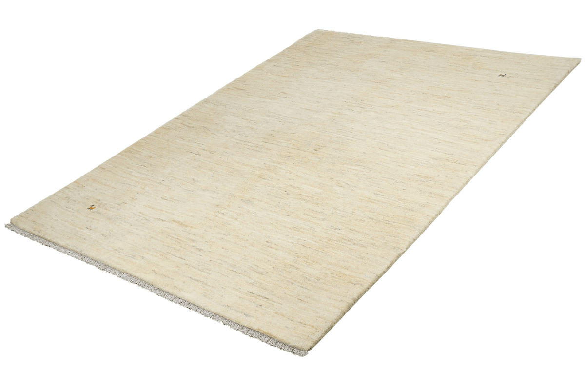 GABBEH-TEPPICH handgeknüpft Beige 247/174 cm Schurwolle - Beige, Textil (174/247cm) - Looma