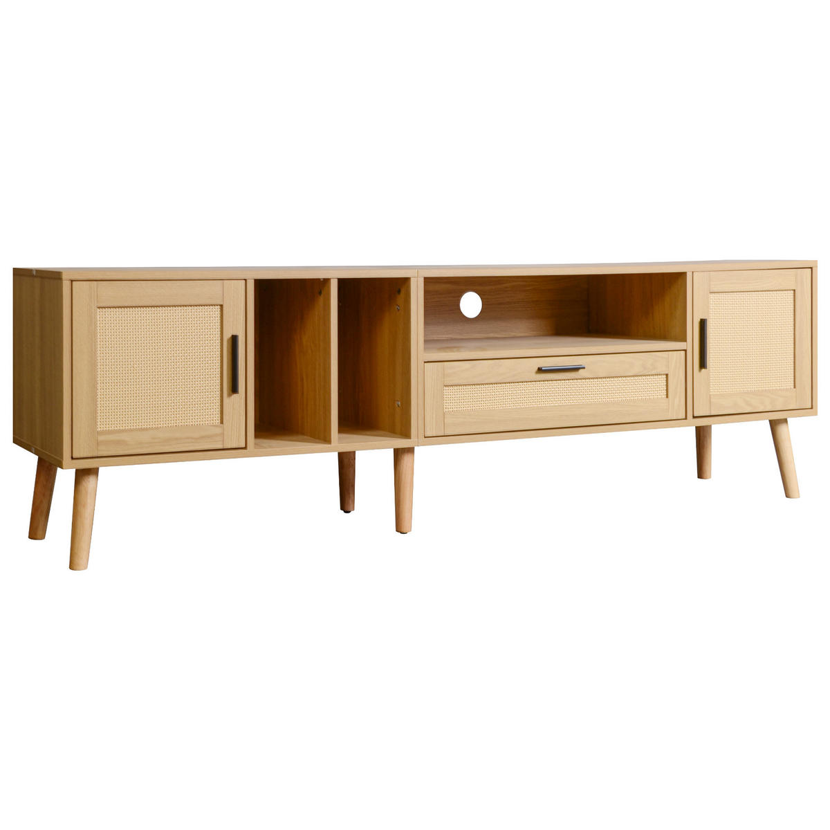 SIDEBOARD in Holzoptik 180/40/54 cm - Hellbraun, Holzwerkstoff (40/54/180cm) - Urban Meuble