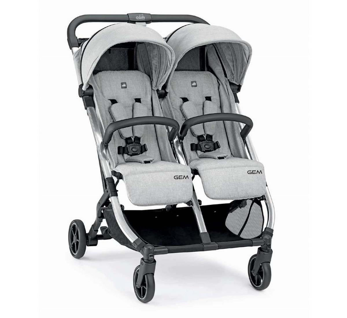 GESCHWISTER-BUGGY klappbar Gem - Grau, Kunststoff (750/310/615cm) - Cam il Mondo del Bambino S.p.A.