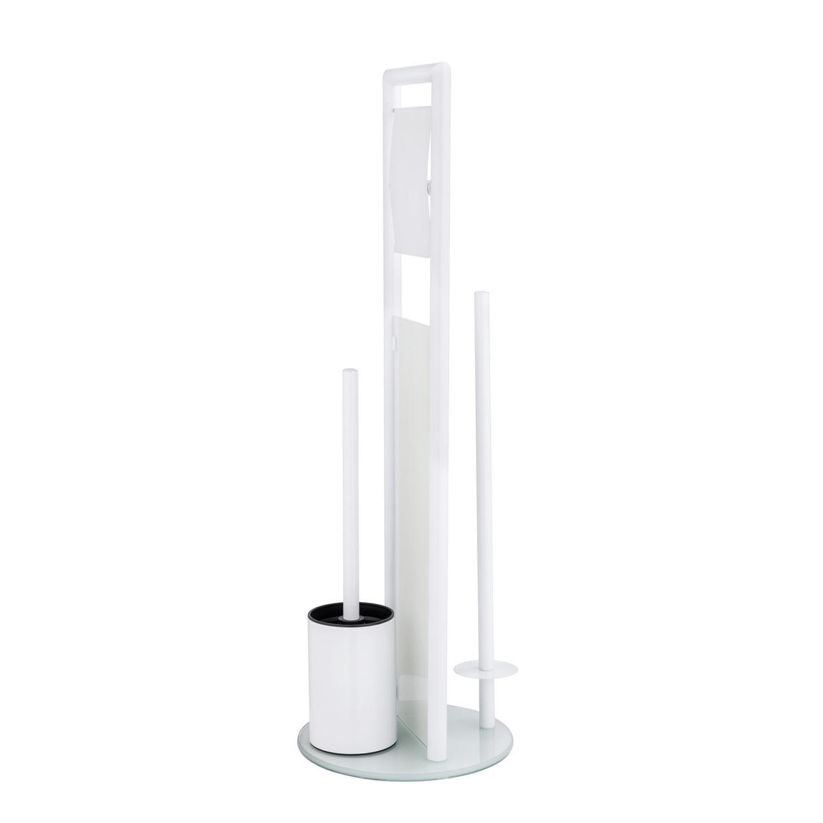PAPIER- und WC-Bürstenständer Ravina 20/20/70 cm - Weiß, Metall (20/70/20cm) - Wenko
