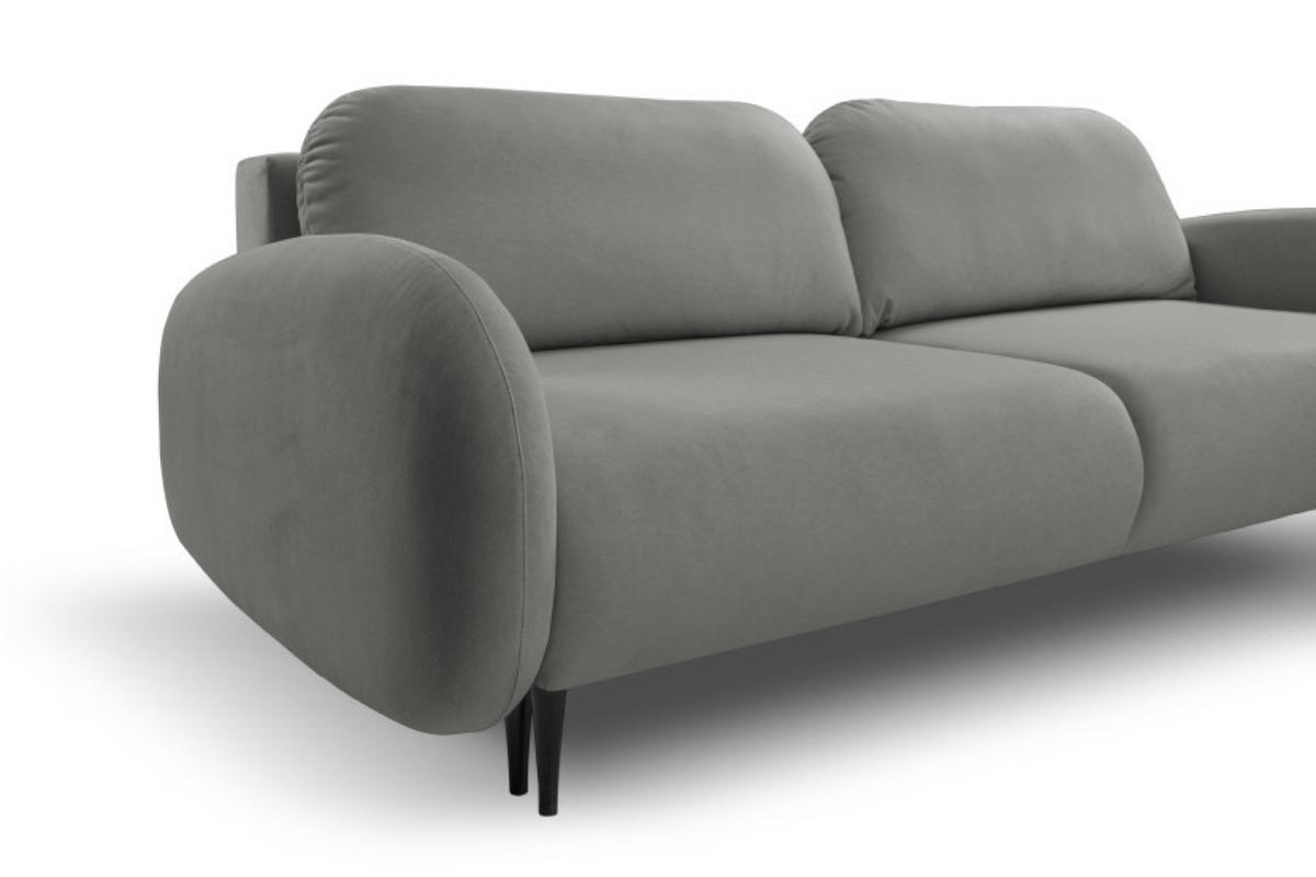 SOFA Grafit SOFTI Mit Schlaffunktion - Graphitfarben, Textil (232/95/109cm) - Sepro Meble