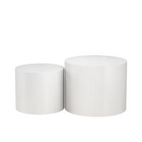 COUCHTISCH-SET Giva Weiß 48 x 48 cm - Weiß, Holzwerkstoff (48/48/38cm) - Vicco