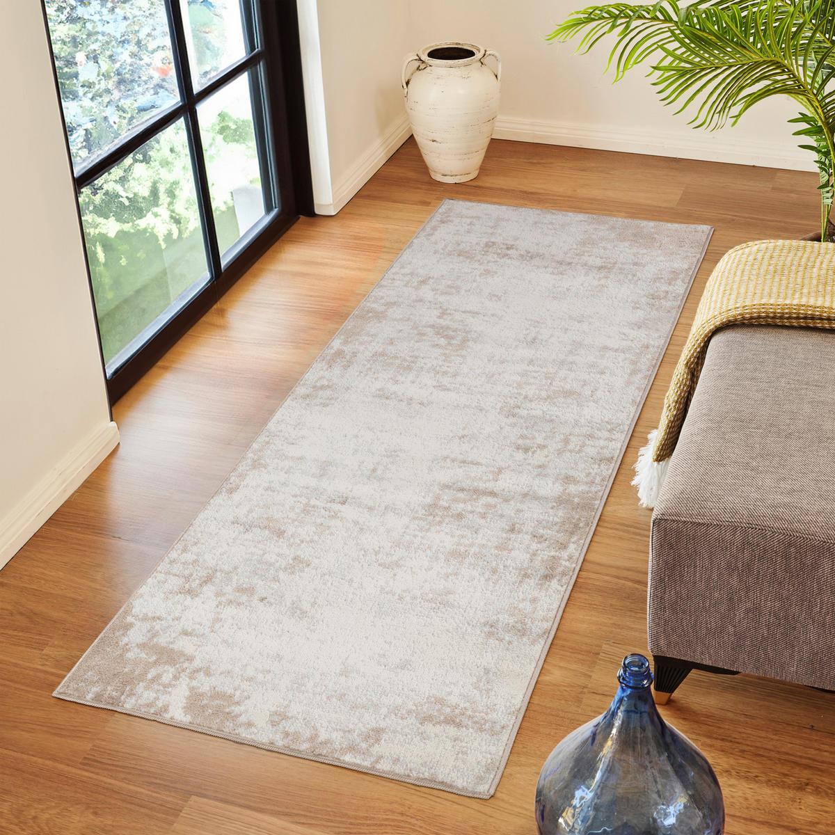 KURZFLORTEPPICH 80x220 cm Beige - Beige, Textil (80/220cm)