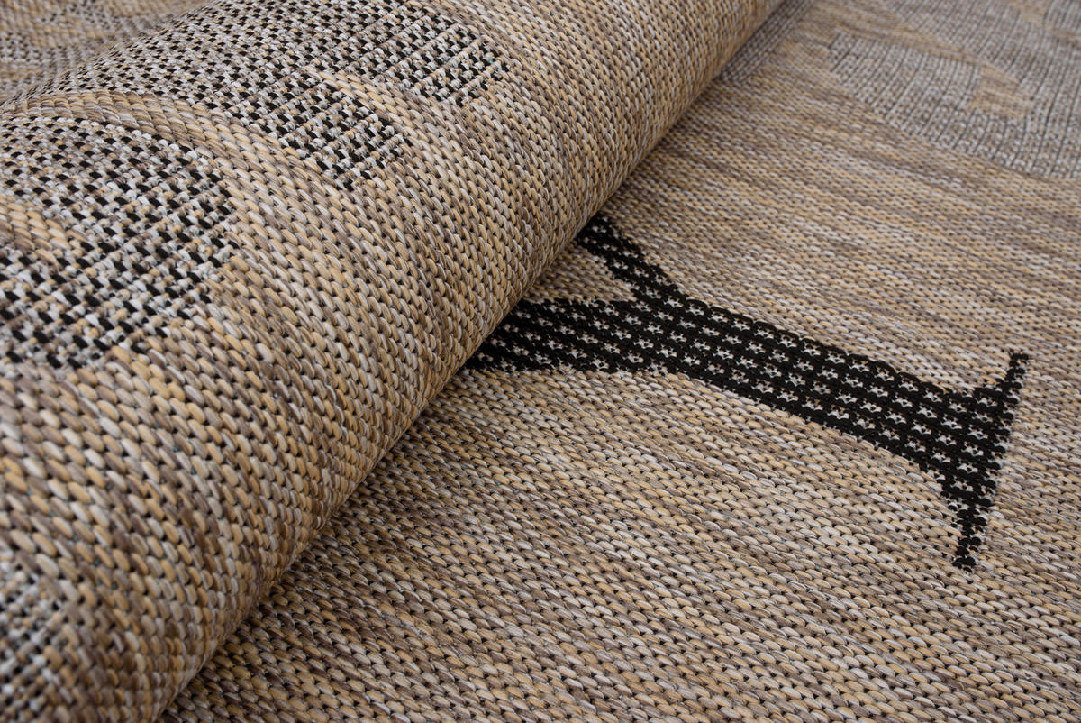 TEPPICH MELISSA Braun 160/230 cm - Braun, Kunststoff (160/230cm) - Tapiso