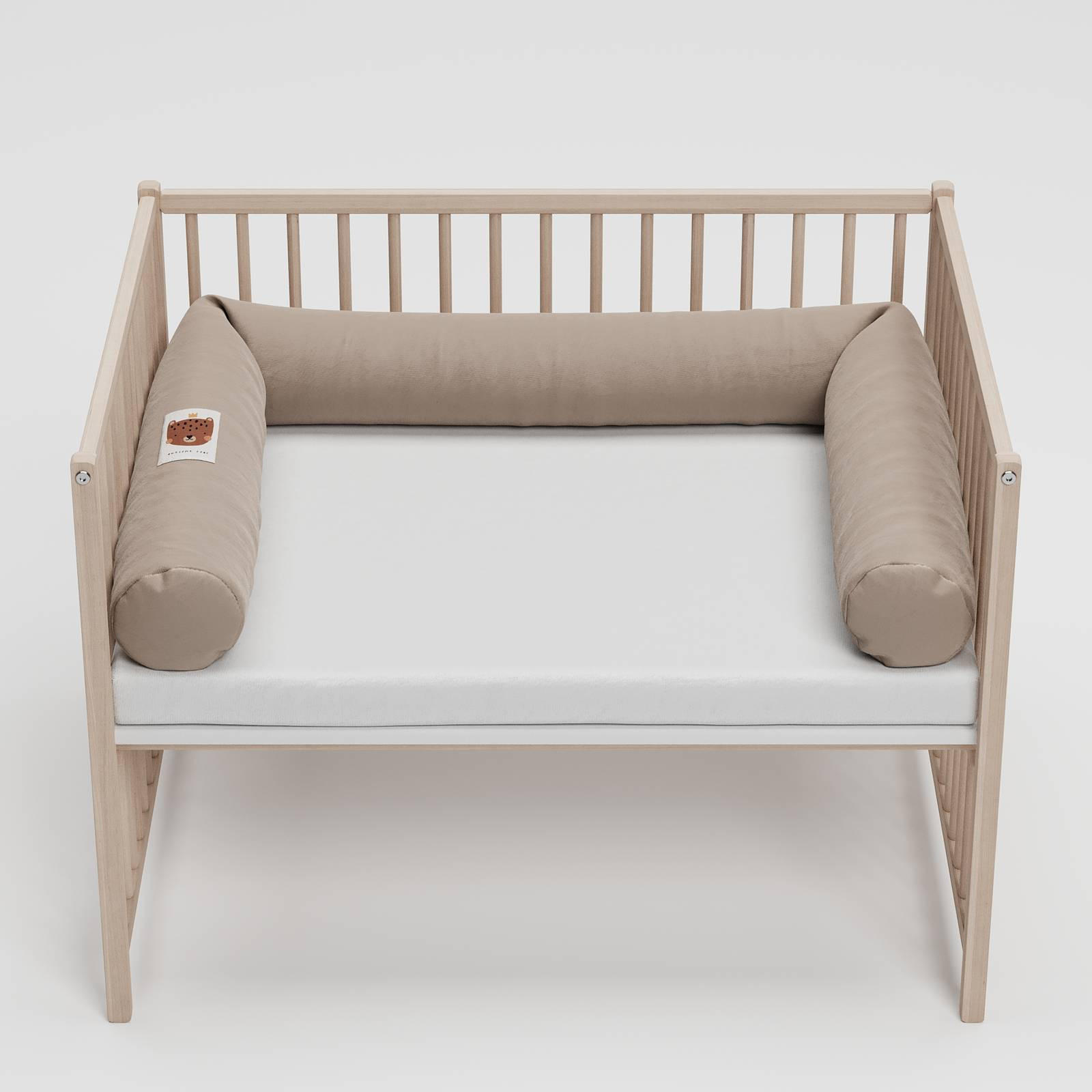NESTCHENSCHLANGE Cozy "Cute Tiger Simply Taupe" 190 cm Bettschlange - Taupe/Braun, Textil (15/190cm) - Sämann – make a difference.
