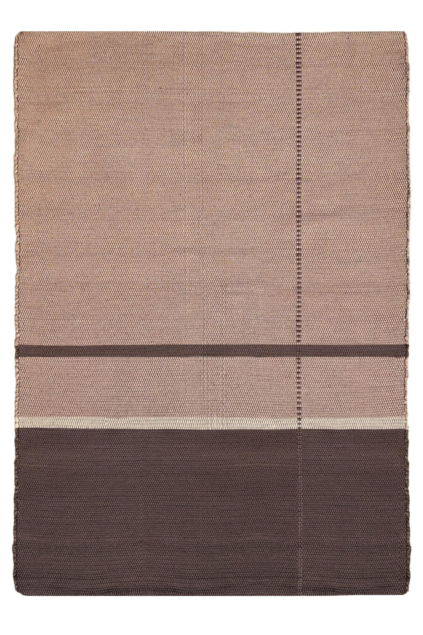 TEPPICH aus recycelten Fasern handgewebt beige - Beige, Naturmaterialien (160/230cm) - AFK Living