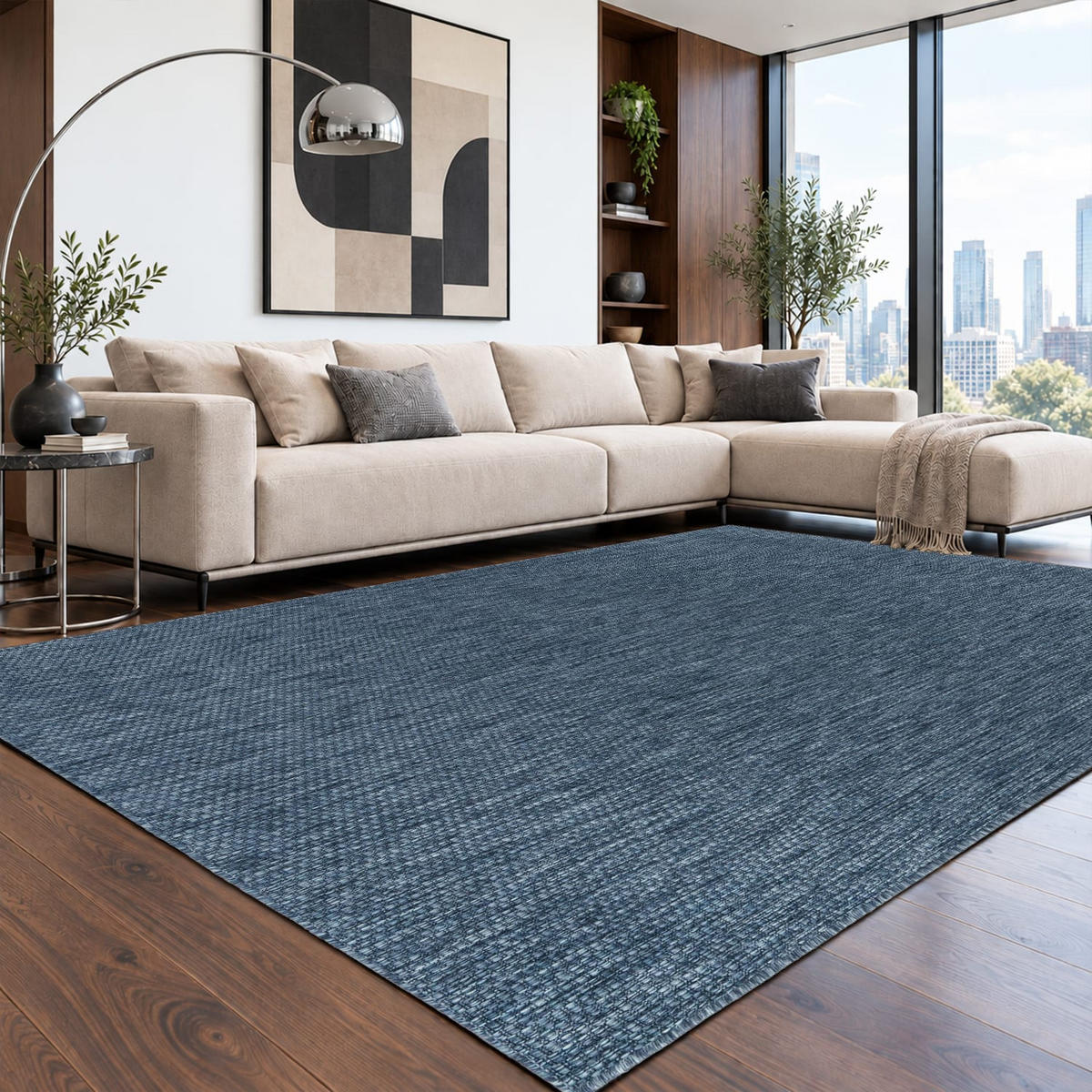 OUTDOORTEPPICH 240/340 cm Venedig 165 - Blau, Kunststoff (240/340cm) - Paco Home