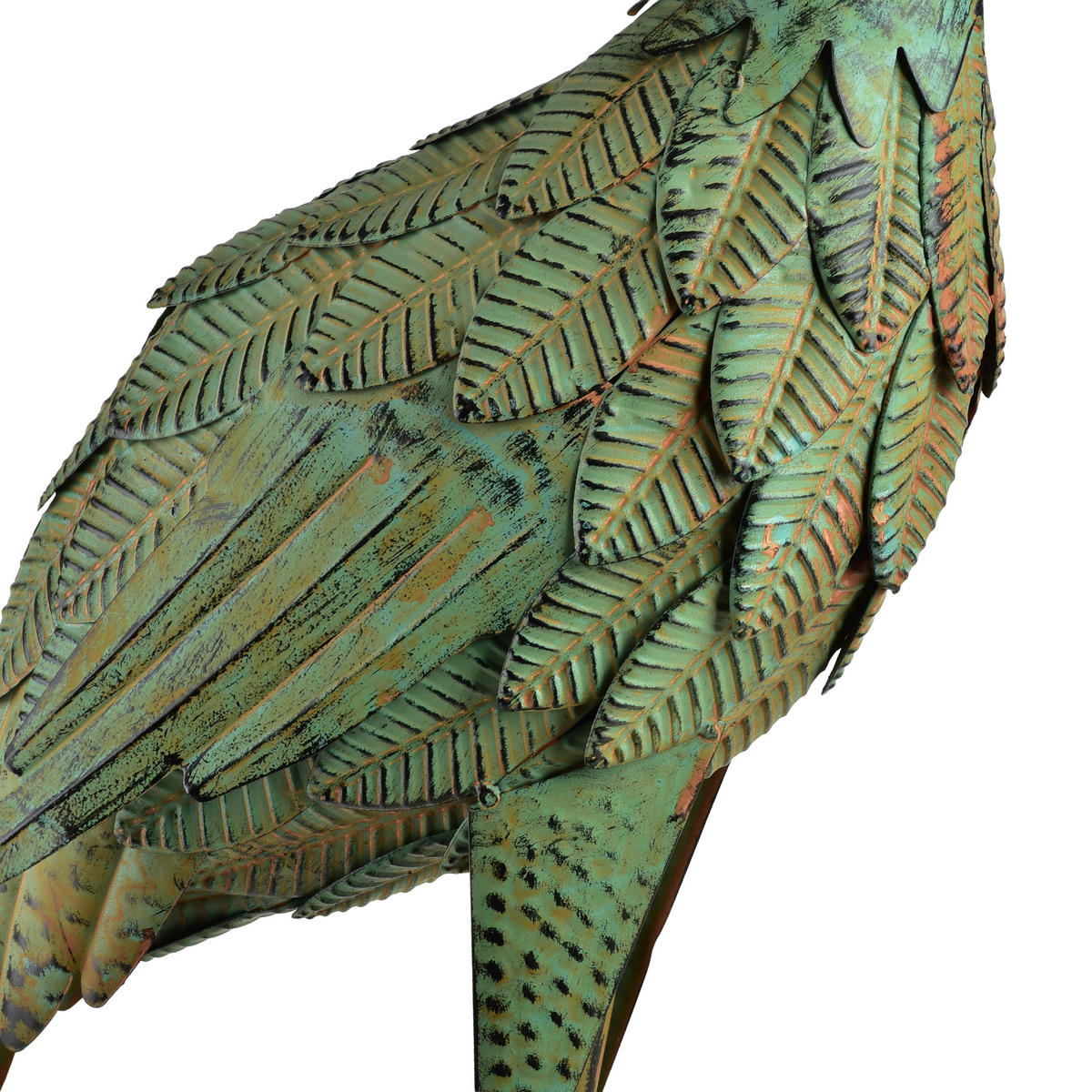 FIGURA Cedric, kov, zelená - zelená barva, kov (30/95/30cm) - Mondex