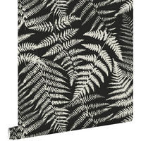 TAPETE Farne 53 cm x 10.05 m - Schwarz, Papier (53/1000cm) - ESTAhome