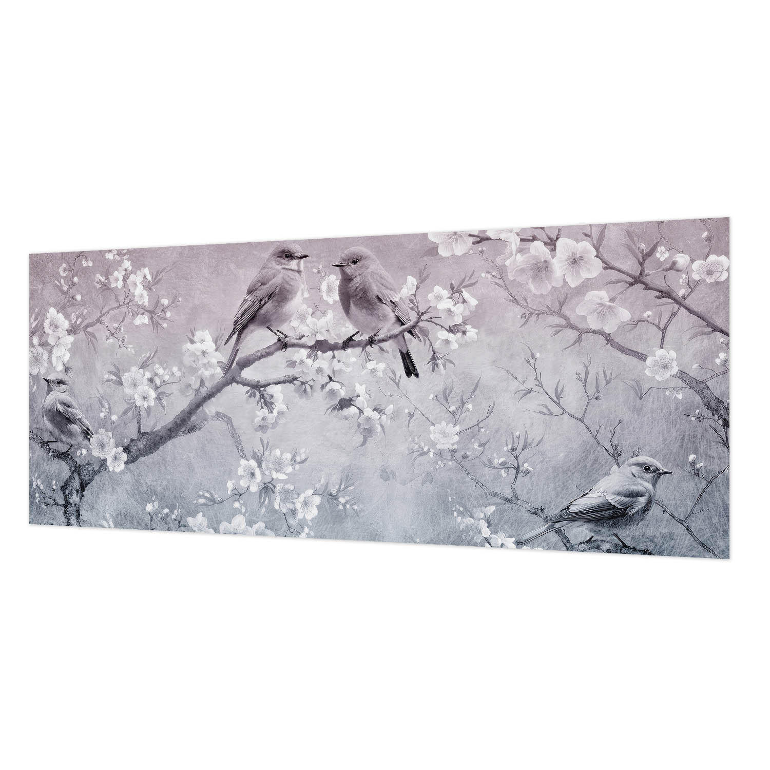 FOTOTAPETE 250x104 cm - Subtile Natur - Grau, Textil (250/104cm) - Wallfluent