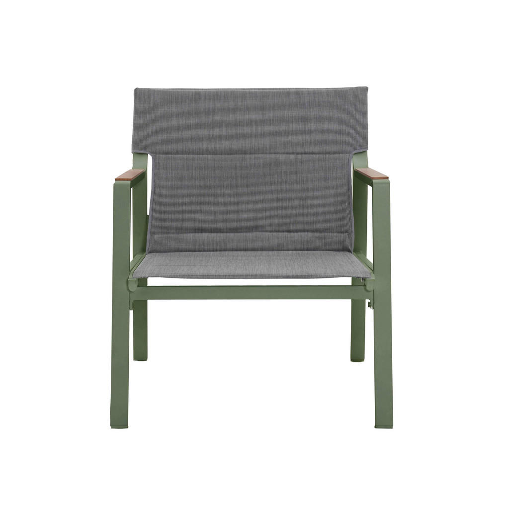 Thumbnail - Oviala Gartenset, Grün, Metall, 4-Sitzer, Rechteckig, Loungemöbel, Loungemöbel-Sets