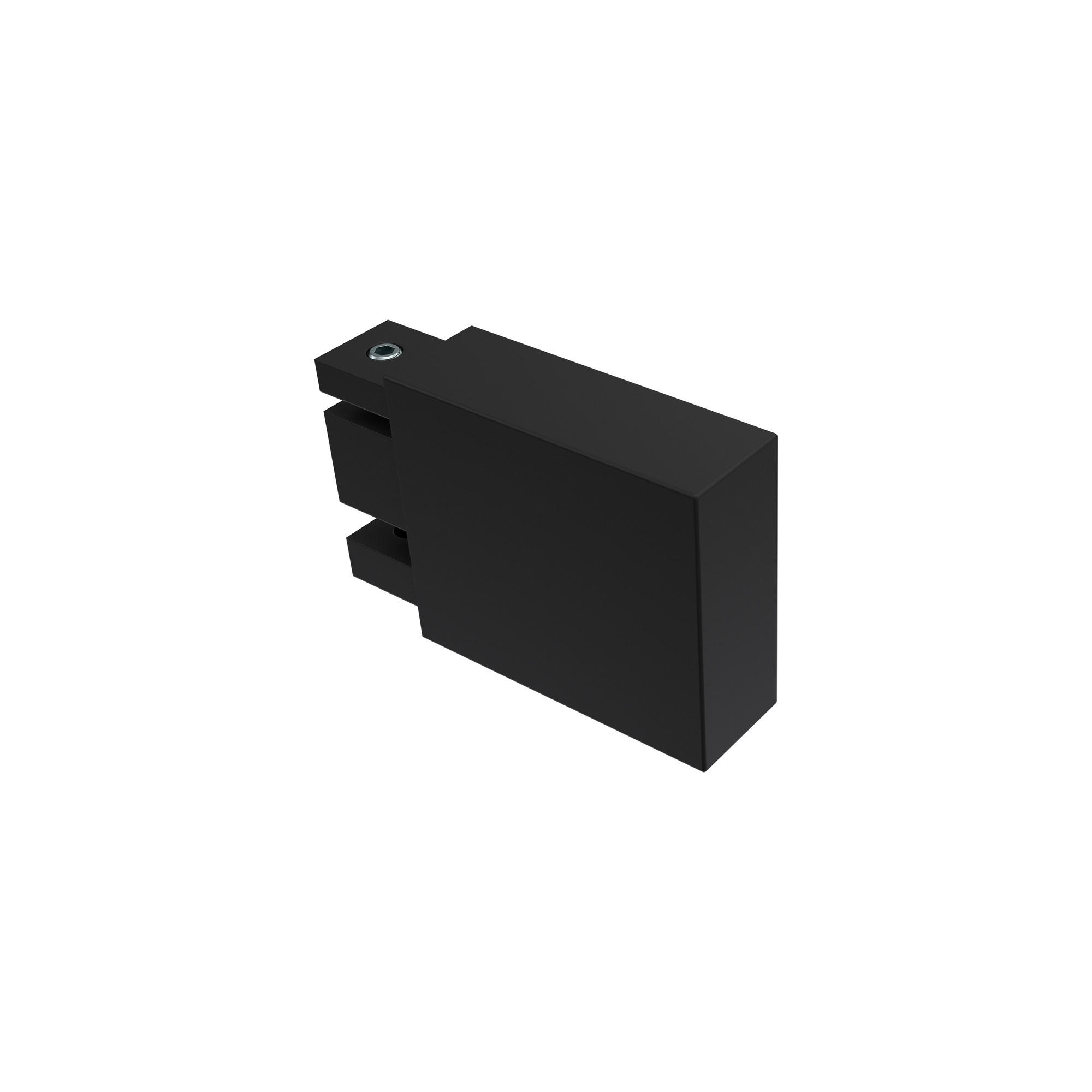 ENDSTÜCKE FÜR GARDINENSTANGEN 14x35 mm, Lox Schwarz, Packung 2 Stück - Schwarz, Metall (5.2/3.4/3.4cm) - INTERDECO