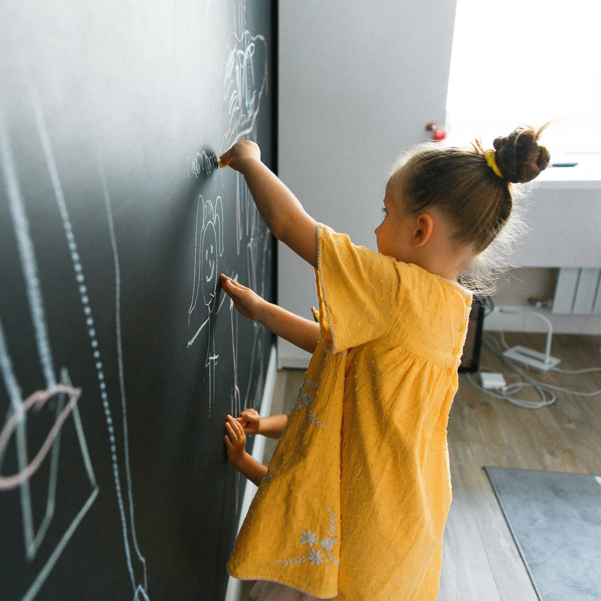 TAFELFOLIE - Schwarz, Wellpappe/Kunststoff (45/3.5/3.5cm) - Relaxdays