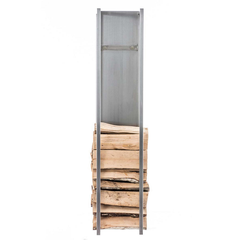 Thumbnail - CLP Kaminholzregal, Edelstahl, Metall, 25x120x25 cm, Kleinmöbel, Kamine & Zubehör, Kaminholzregale