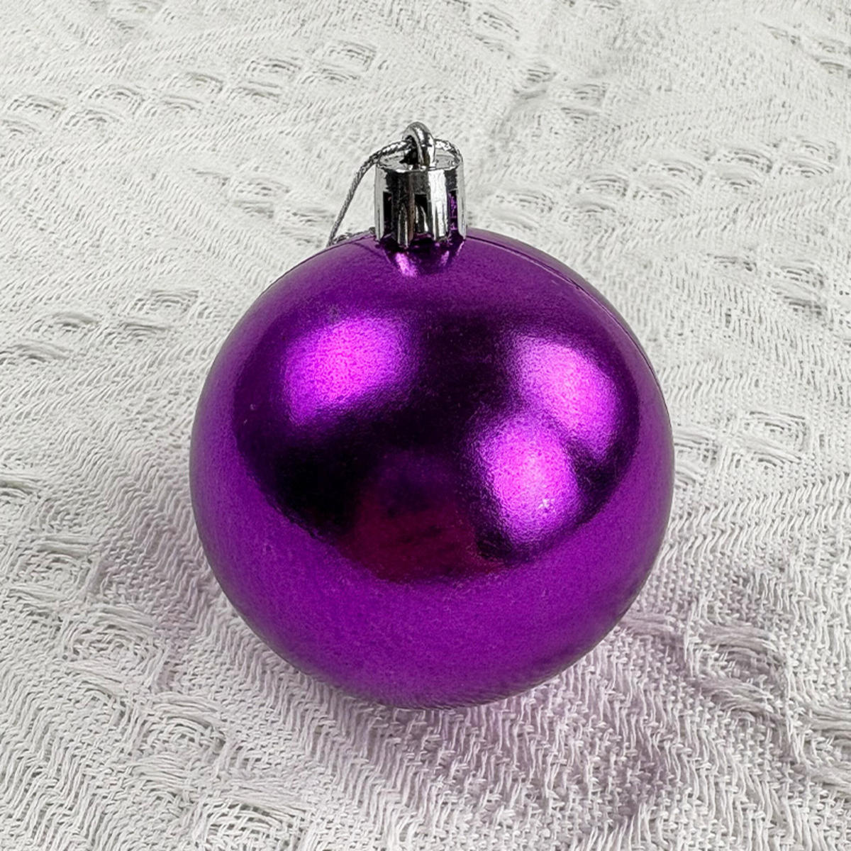 50XWEIHNACHTSKUGELN - Pink, Kunststoff (6/7/6cm) - Relaxdays