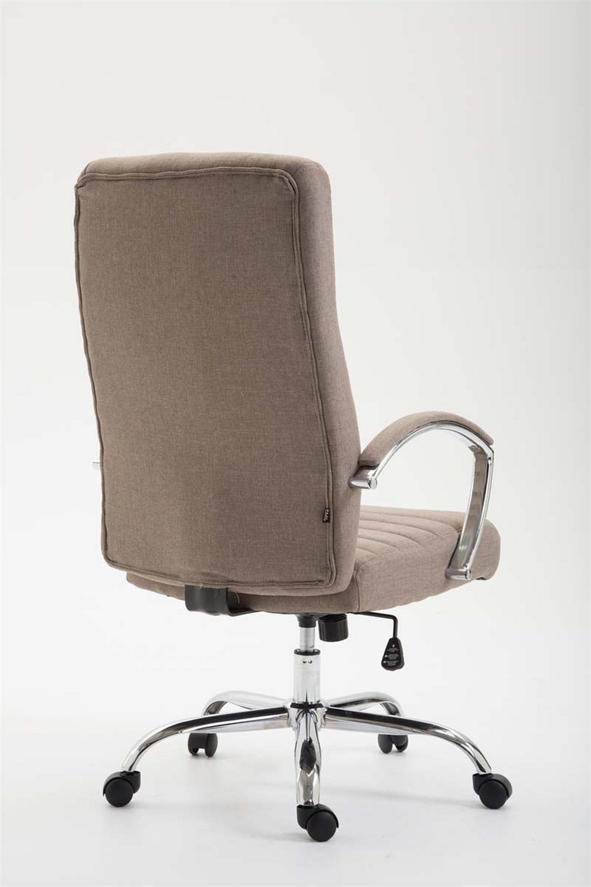 BÜROSTUHL Vallon, Stoff Taupe - Taupe, Textil/Metall (60/118/68cm) - TPFLiving