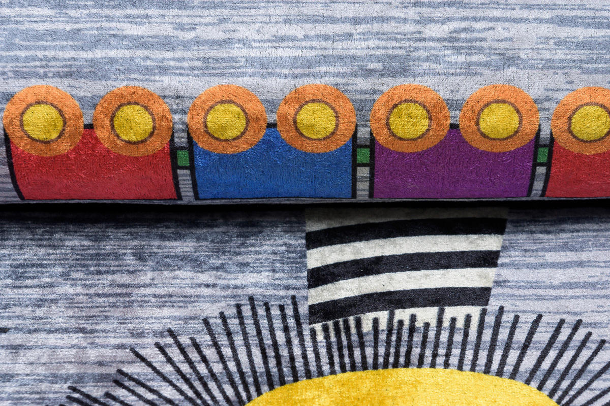 TEPPICH EMMA Grau 120/170 cm - Grau, Kunststoff (120/170cm) - Tapiso